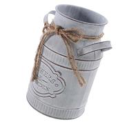 MAGICLULU Pot De Fleurs Rétro en Étain Vases Décoration D'Intérieur Décor Vintage Vase À Fleurs Vintage Seau Galvanisé Pot À Lait en Métal Bidon À Lait en Métal Seau en Fer