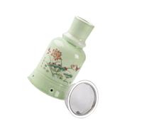 MAGICLULU Pot de Moxibustion en Céramique, Appareil de Moxibustion, Vert, Portable, Design Ergonomique, pour Soins du Corps