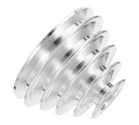 MAGICLULU Poulie à 5 Gorges en Alliage d'Aluminium pour Perceuse à Colonne Alésage Intérieur 18 MM Position Roulement 35 MM Poulie de Moteur Électrique Étagée Accessoire pour Outil