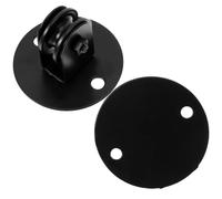 MAGICLULU Poulie pour Lampes Suspendues en Métal Galet de Levage, Accessoire de Plafond pour Lustre à Montage Plafond, Crochet Noir Inclus