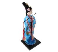 MAGICLULU Poupée Chinoise Historique Soie Figurine Miniature Opéra de Pékin Poupée Traditionnelle Costume pour Collection