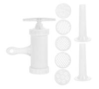MAGICLULU Poussoir à Saucisses Manuel en Plastique Blanc Poignée Ergonomique, Moule à Nouilles Cuisine Maison et Restaurant, Outil de Fabrication de Pâtes Robuste