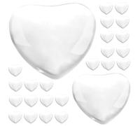 MAGICLULU Présentoir à Capsules pour Ongles en Verre Transparent 30 Pièces Cœur, Nuancier de Vernis à Ongles Professionnel pour Manucure, Support Perles pour Salon de Beauté et Nail Art