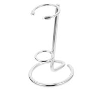 MAGICLULU Présentoir à Cristaux Hexagonal Petit En Métal Argenté, Support Pour Baguette En Cristal Naturel, Socle Minéral Robuste, Exposant Polyvalent Pour Décoration Intérieure,