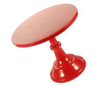 MAGICLULU Présentoir À Gâteaux Rouge De 33 Cm De Haut Panier À Desserts Plateau De Service Pour Le Thé De Laprès-midi Porte-fruits