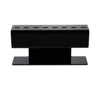 MAGICLULU Présentoir Porte-pinces à Épiler en Acrylique Noir 8 Trous, Support Rangement Professionnel pour Extensions de Cils et Outils de Maquillage, Organiseur Salon Beauté Compact
