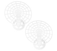 MAGICLULU Presse à Mailles pour Bocaux de Fermentation en Plastique Blanc, Poids de Fermentation Compact et Portable pour Cornichons et Poivrons Cuisine Maison