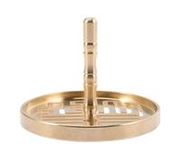 MAGICLULU Presse à Parfum Chinoise en Cuivre 6 Cm Poignée Ergonomique Antidérapante pour Aplatir Les Cendres, Outil Artisanal Précis Salon ou L'étude