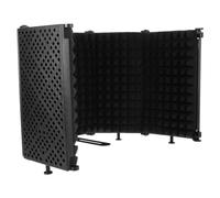 MAGICLULU Protection Insonorisée pour Microphone Bouclier à Cinq Portes en Abs et Eva, Facile à Transporter Monter sur Support, pour Studio D'enregistrement
