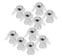 MAGICLULU Protections D’Angle en Fer Chromé pour Flight Case, Lot de 10 Coins Boules de Meubles, Dimensions 90x100x89 Mm, Protection pour Matériel D’éclairage Scénique et Quincaillerie,