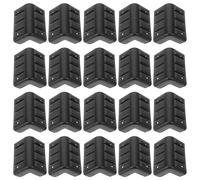 MAGICLULU Protections D’Angle en Plastique pour Enceintes et Meubles, Lot de 20 Pièces, Gardes de Boîte Robustes, Protège-Bords Résistants à L’Usure, Accessoires pour Bagages et Coffrets