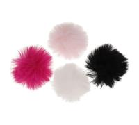 MAGICLULU Protections de micro 4pcs polyester housse polyvalente pour lapel microphones, adapté à l'enregistrement audio à domicile, assure un son clair