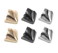 MAGICLULU Protège-Orteils Métalliques pour Talons Hauts, Embouts Pointus en Métal Argenté, Doré et Noir, 3 Paires, Protection Les Coups et Usure, Accessoire Réparation Chaussures Talons