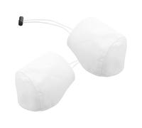 MAGICLULU Protège-talons en Tissu Blanc pour Chaussures à Talons Hauts, Lot de 2 Pièces, Résistant à L'usure, Protection Conduite des Conducteurs