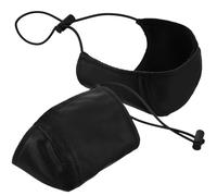 MAGICLULU Protège-talons Résistant à L'usure Boucle Danseuse et Corde Élastique en Tissu Noir Facile à Enfiler, Lot de 2 Pièces pour Conduite Voiture