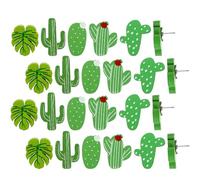 MAGICLULU Punaises Décoratives en Bois et Métal Design Décoratif Lot de 30 Facile à Forme Cactus et Feuille Facile à et Fixation D'affiches pour Affichage Quotidien