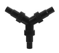 MAGICLULU Raccord Adaptateur en Abs pour Pompe à Eau de Fontaine, Connecteur en Y Facile à Assembler pour Tuyaux de Bassin 20/25mm, pour Eau Douce et Étang