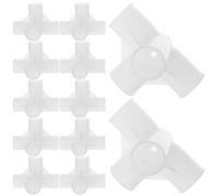 MAGICLULU Raccord en T Plastique 50 Pcs 16 MM Connecteur pour Tringle de Penderie Meuble Rangement Armoires Accessoires Quincaillerie pour Étagères Placard Modulable