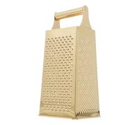 MAGICLULU Râpe Multifonctionnelle 4 Faces en Acier Inoxydable Doré, Trancheuse à Légumes Cuisine Ménagère, Râpe à Pommes de Terre et Ail, Ustensile Compact pour Émincer et Râper