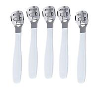MAGICLULU Rasoir à Callosités 5pcs en Acier Inoxydable Blanc Facile à Changer la Lime, Élimine la Peau Dure pour Pieds Outil de Pédicure Professionnel et Individuel