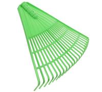 MAGICLULU Râteau à Désherber en Plastique Vert 21 Dents, Outil de Jardin Manuel Robuste pour Pelouses, Ramassage Feuilles Mortes, Jardinage Extérieur, Entretien Potager et Arbustes, 1 Pièce