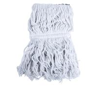 MAGICLULU Recharge de Balai Serpillère en Coton Blanc et Bleu, Tête de Balai Serpillère Amovible et Lavable, Accessoires Maison Adaptés aux Sols en Liège et Usage Résidentiel