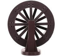 MAGICLULU Roue à Eau Décorative en Plastique pour Fontaine D'intérieur, Diamètre 13,5 Cm, Décor de Rocaille Artificielle, Accessoire pour Aquarium et Jardin, Support DIY 13,5x9,5x15,5 Cm