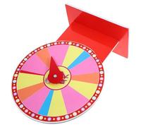 MAGICLULU Roue Fortune de Jeu, Accessoire Loto Rotatif, Métal PVC | Portable pour Classes et Carnavals, Usage sur Table, pour Jetons ou Étiquettes, Facile à Transporter