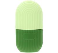 MAGICLULU Rouleau de Glace en Silicone Réutilisable Vert, Masseur Facial Doux Peau, Compresse Froide Visage Anti-gonflement, Outil de Soin Peau pour Massage et Rafraîchissement