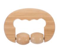 MAGICLULU Rouleau de Massage en Bois Beige pour Visage et Dos, Masseur Manuel Délicat et Lisse, Soulage les Tensions et Favorise la Relaxation, pour Voyage et Déplacements