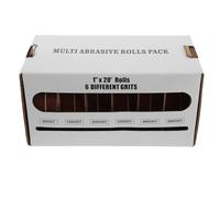 MAGICLULU Rouleau de Papier Émeri Tirable la Main en Coton avec Distributeur, Toile Abrasive Sèche Polyvalente pour Métal et Verre, pour Projets de Menuiserie et Métallurgie