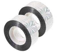 MAGICLULU Ruban Adhésif Réfléchissant Double Face pour Effrayer Les Oiseaux Jardin et Fenêtre, 2 Rouleaux Pet, sans Danger, Effet Holographique Tordu Vent