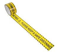 MAGICLULU Ruban de Signalisation Adhésif Jaune Ruban Avertissement Chantier Haute pour Maintien Distance de Sécurité