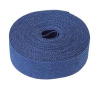 MAGICLULU Ruban en Tissu Denim Vintage 25mm pour Loisirs Créatifs, Accessoires Cheveux, Bande Résistante et Largeur pour Couture, Emballage Présents et Bouquets