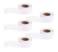 MAGICLULU Ruban Ourleur Adhésif en Polyester 3,5 Cm X 5 M - 5 Rouleaux Thermocollants D’arête de Poisson pour Ourlets de Vêtements, Robes, Jupes - Guide Couture Solide et Anti-effilochage