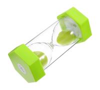 MAGICLULU Sablier pour Garçon et Filles 2 Minuteur Hexagonal Petit Sablier Vert Gazon Minuterie Silencieuse pour Tâches Courtes Bureau Étude la Cuisine