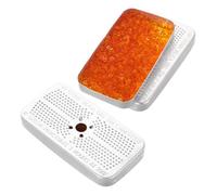 MAGICLULU Sachets Déshydratants en Gel de Réutilisables Absorbeurs D'humidité Lot de 2 Trous et Évents Acier Inoxydable pour Humides et Voiture