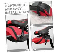 MAGICLULU Sacoche de Selle Vélo Étanche Rouge avec Compartiments Multiples Pochette sous Siège pour Randonnée et Cyclisme Installation Rapide pour VTT et Vélo de Route
