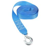 MAGICLULU Sangle de Treuil Remorque Bleue Résistante avec Acier pour Fixation Sécurisée Sangle de Remorquage Robuste pour Bateaux Camions et Charges Lourdes