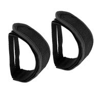 MAGICLULU Sangles de Pédales de Vélo Antidérapantes en Nylon Noir pour Cyclisme et Pignon Fixe, Protection des Pieds avec Fixation Sécurisée pour Pédales