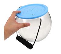 MAGICLULU Seau à Poissons Portable Transparent avec Couvercle et Poignée Aquarium pour Crabes Coquillages et Escargots Récipient Dobservation Marin pour Extérieur et Bureau