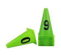 MAGICLULU Seaux de Signalisation Football 23 Cm, Lot 10 Pièces en Polyéthylène Solide, Cônes D'entraînement Empilables, Couleur Aléatoire Vive pour Entraînement et Match