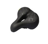 MAGICLULU Selle de Vélo Confortable Coussin en PU et Caoutchouc, Amortisseur à Ressort Simple à Monter, Accessoire Léger pour Vélo Noir, Cyclisme