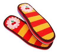 MAGICLULU Semelles de Chaussures en Coton à Crocheter Résistantes à L'usure, Tissu et Plastique, Semelles de Remplacement Confortables pour Pantoufles, Usage Pratique et Élégant