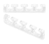 MAGICLULU Séparateur D'orteils en Silicone Semi-transparent Réutilisable, Outil Pédicure pour Manucure, Écarteur Confortable et Flexible, Accessoire Soins des Pieds pour Vernis à Ongles,