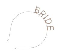 MAGICLULU Serrage-tête Bride en Alliage Doré Strass, Bandeau Élégant pour Mariage et Nuptiale, Accessoire Cheveux pour Femme Mariée