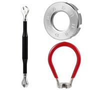 MAGICLULU Set de Clés à Rayons Vélo Acier Outil Portable pour Réglage et Réparation des Rayons VTT et Route Accessoire Essentiel Bike Supply