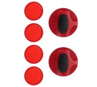 MAGICLULU Set de Poussoirs et Palets de Hockey sur Air Plastique Accessoires de Remplacement pour Tables de Jeu de Hockey sur Glace Compatibles et Légers