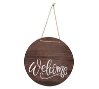 MAGICLULU Signe de Bienvenue et Signe décor Ouvrir Notre Plaque accueillir Ferme Panneaux de Bienvenue extérieurs pour Le Porche Panneau de Bienvenue sur la Porte d'entrée Bois