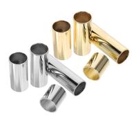 MAGICLULU Slide Cylindrique en Acier Inoxydable Ergonomique pour Guitare Acoustique, Pack de 8 Pièces 4 Options de Tube pour Performance Bruit des Cordes